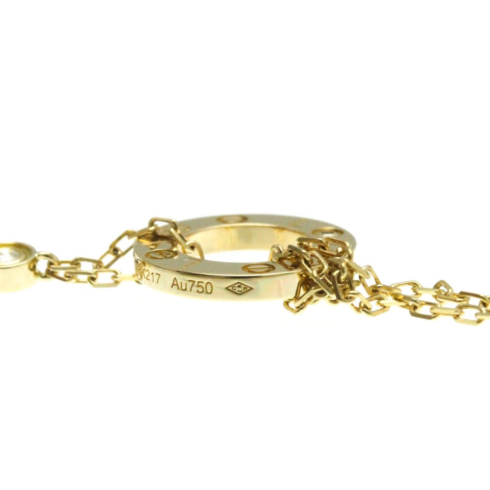 CARTIER Love Circle Necklace B7219500 18K Yellow Gold Diamond Pendant - Picture 6 of 14